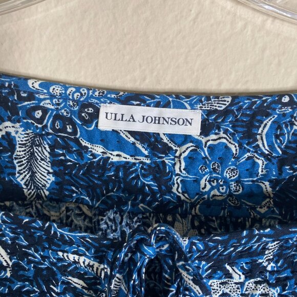 ulla johnson floral print long sleeve blouse - Picture 2 of 4